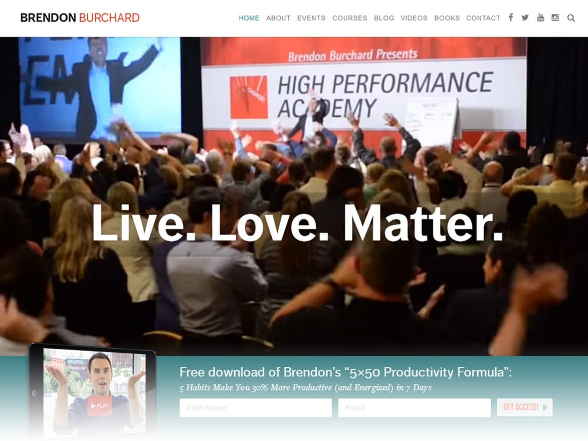 High Performance Academy masthead design