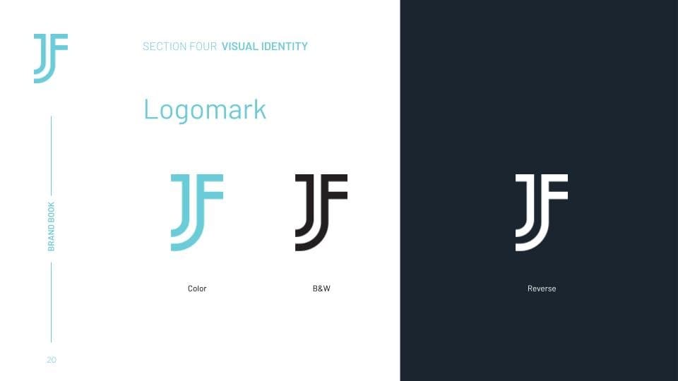 The Jimmy Farris brand book — logo and identity system