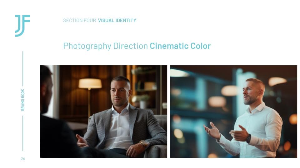 Photography direction from the brand book